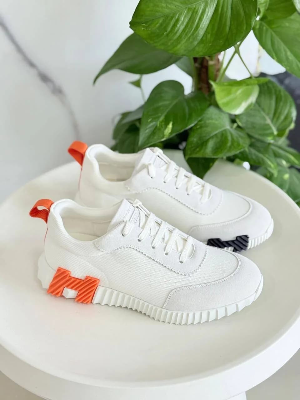 Hermès Bouncing White Orange